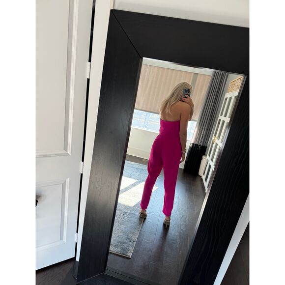 NWT Alexia Admor Pink Strapless Jumpsuit Size 8 - Picture 8 of 8